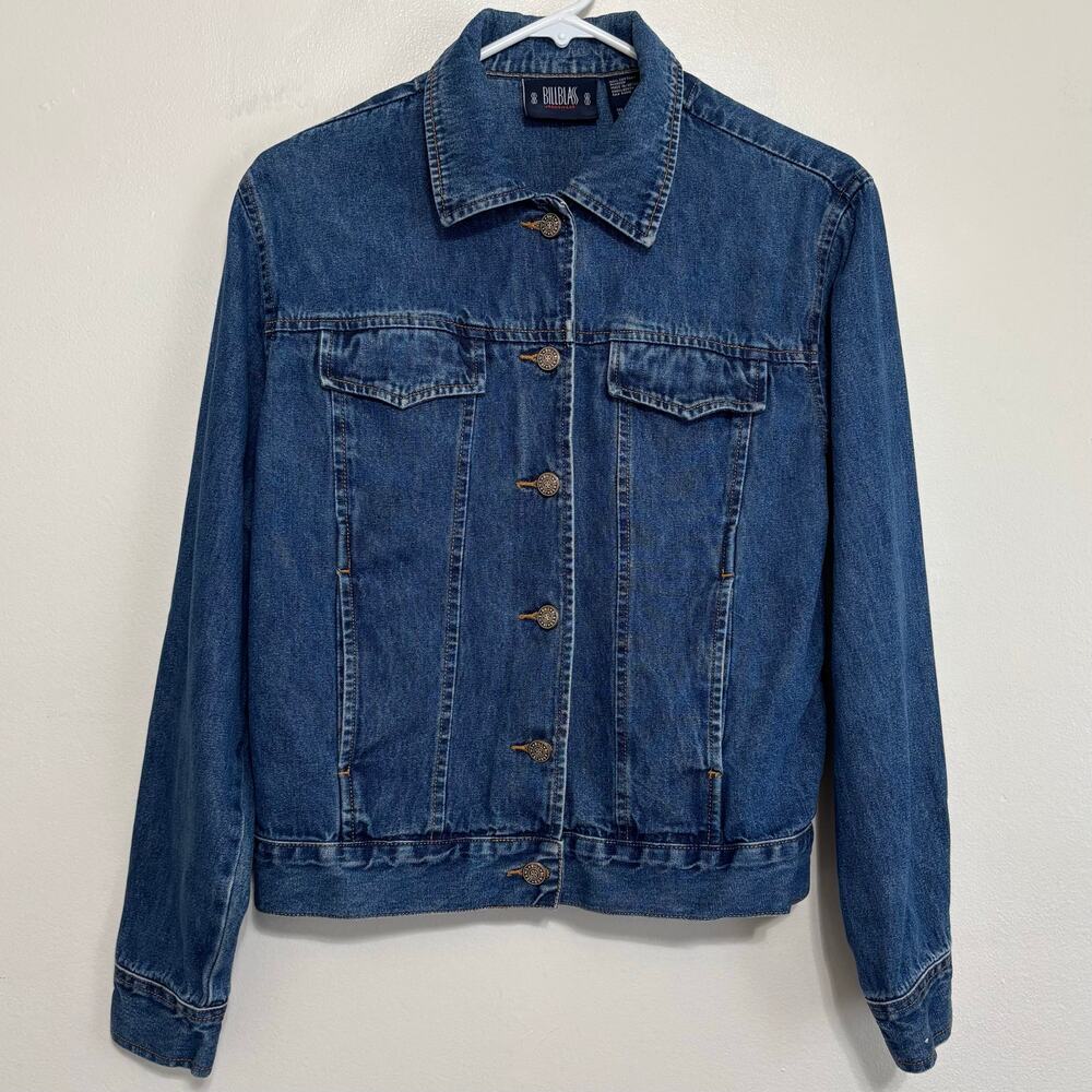 Vintage 90s Bill Blass Jeanswear Denim Jacket Small